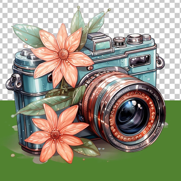 PSD capturing the spirit of spring png illustration