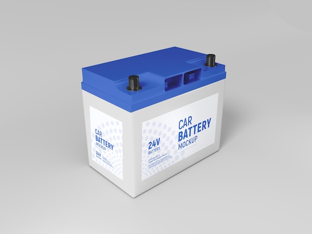 Car battery mockup