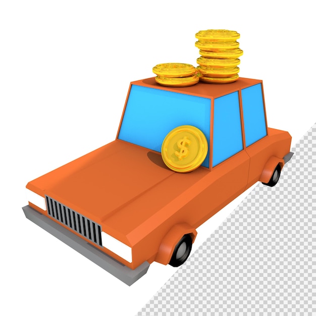 PSD car coins