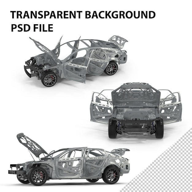 car frame with chassis png