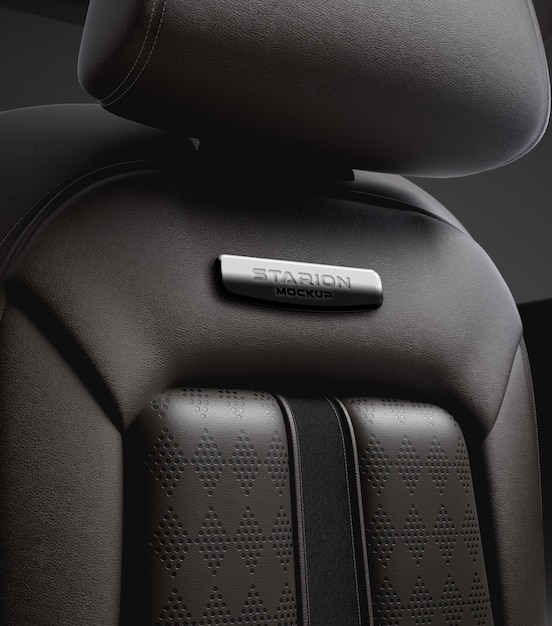 car interior mockup design