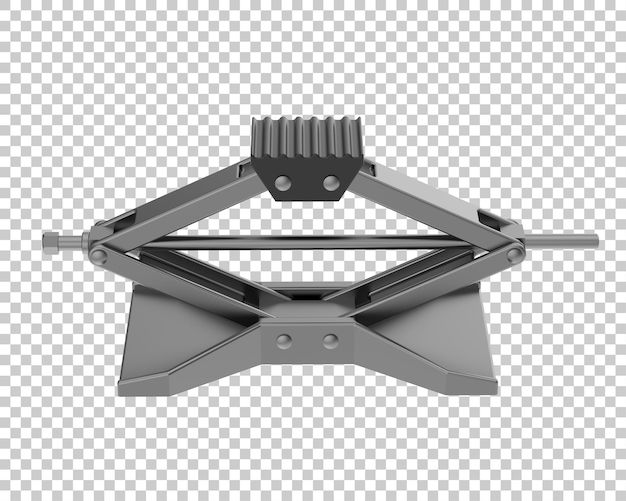 透明な背景 3 d レンダリング図に分離された車のジャック