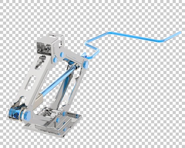 PSD 透明な背景 3 d レンダリング図に分離された車のジャック