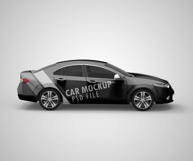 Mockup psd dell'auto