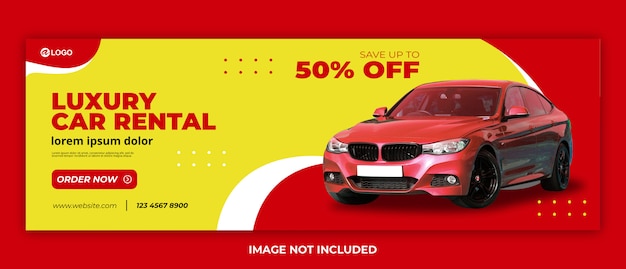 Car rent banner modern web template Premium