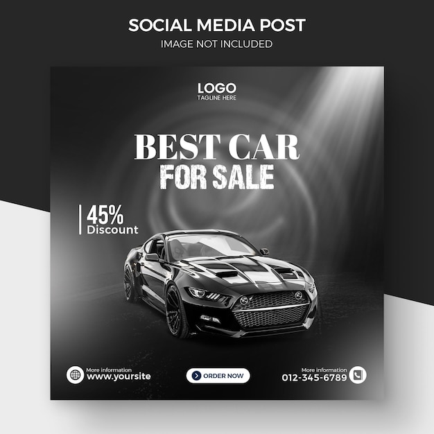 PSD car rent social media instagram post o autonoleggio auto instagram car service post auto promozione