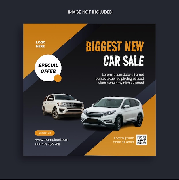 PSD 자동차 판매 및 수리 인스타그램 게시물 템플릿 6