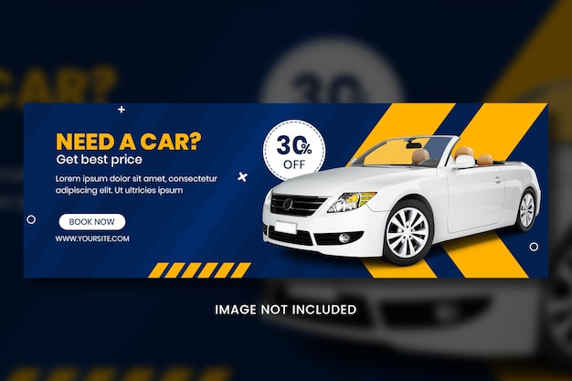 PSD banner vendita auto