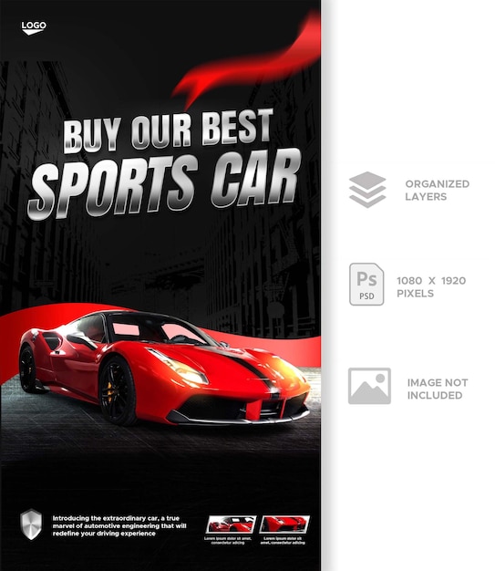 Car sale promotion social media story