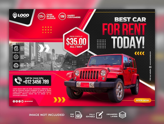 Car Sales Flyer Social Media Post Template