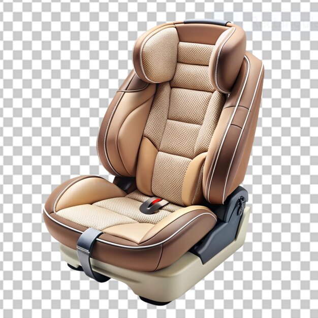 PSD car seat on transparent background