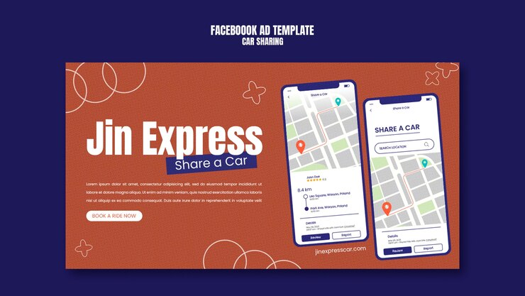 PSD car sharing template design