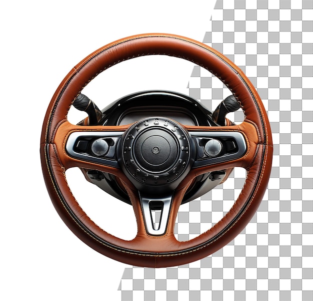 PSD car steering object photo with transparent background