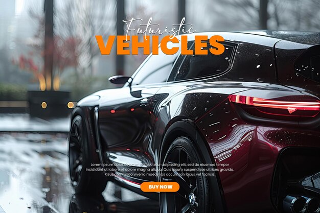 PSD car template design