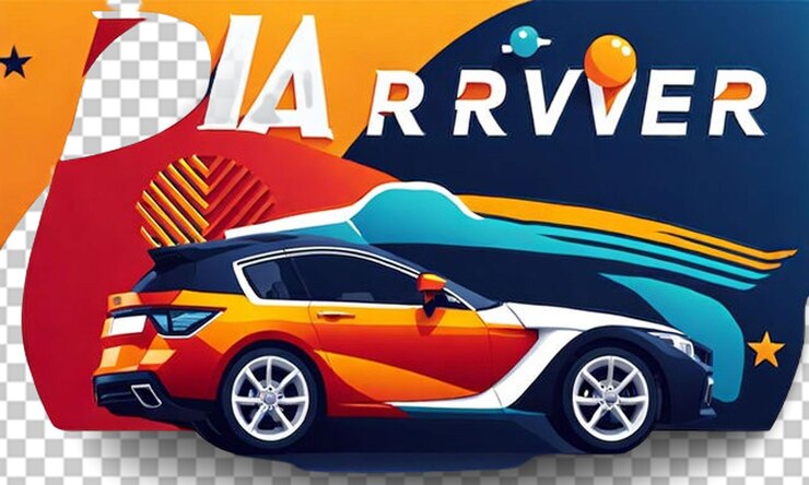 PSD a car that is advertising a car that says quot varna quot