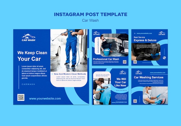 Car wash template design