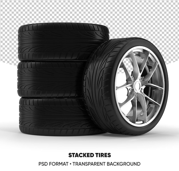 PSD car wheels