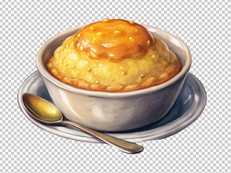 PSD caramel pudding