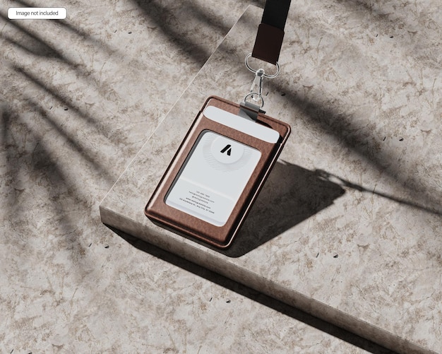 PSD card holder mockup