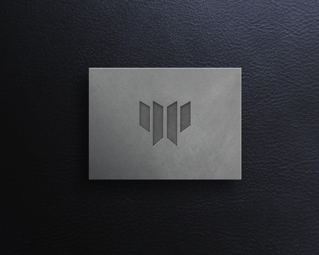 Card logo mockup design