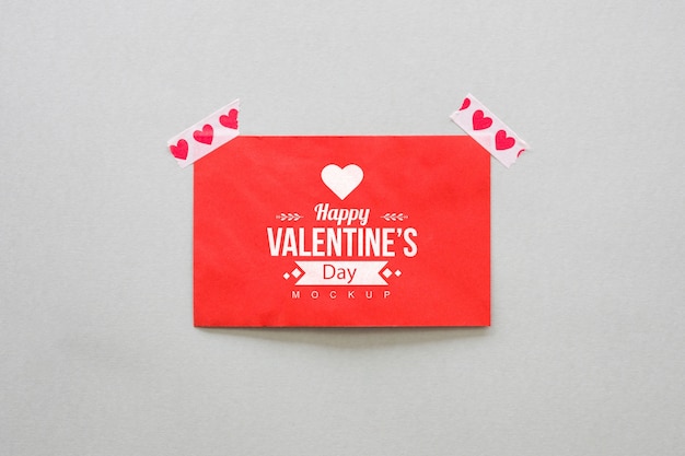 Card mockup for valentine
