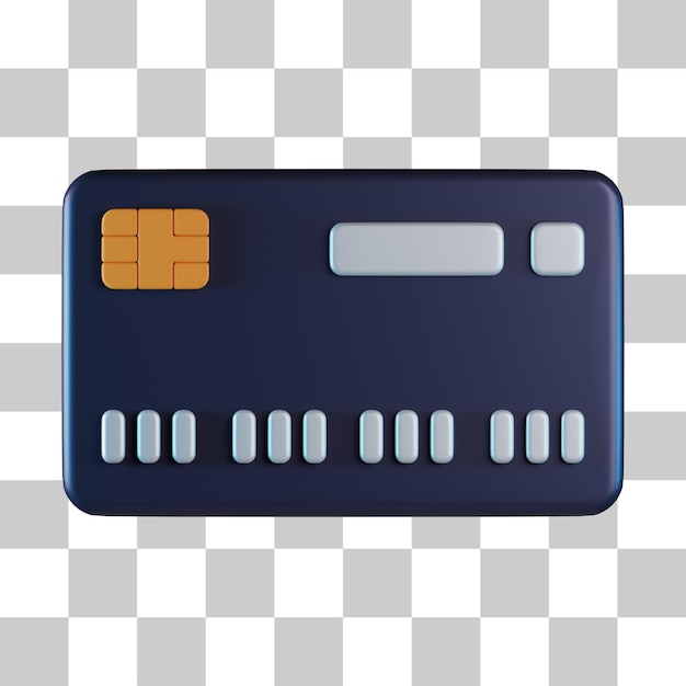 PSD カード決済の 3d アイコン