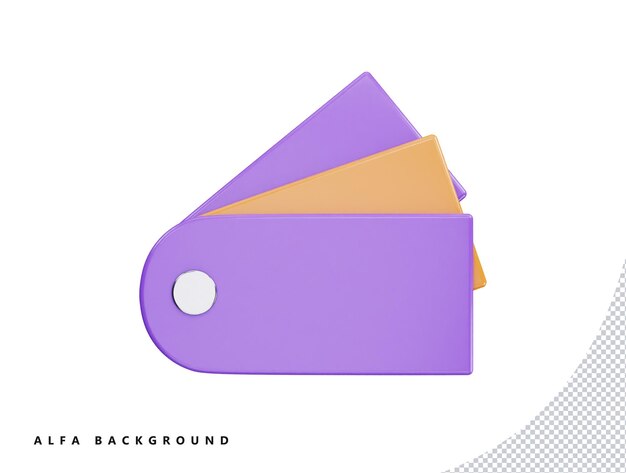 card with 3d vector icon cartoon minimal style