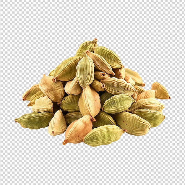 PSD cardamom isolated on white