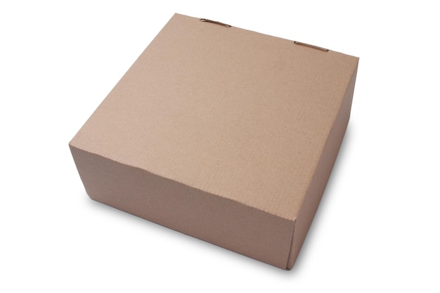 PSD cardboard box mock up template cut out isolated