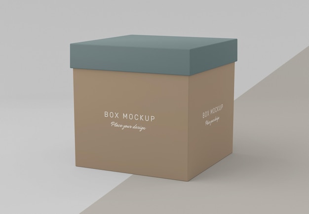 Cardboard box mock-up