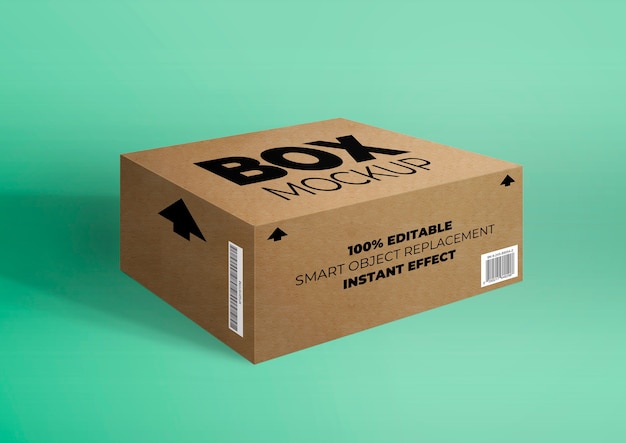 Cardboard Box Mockup