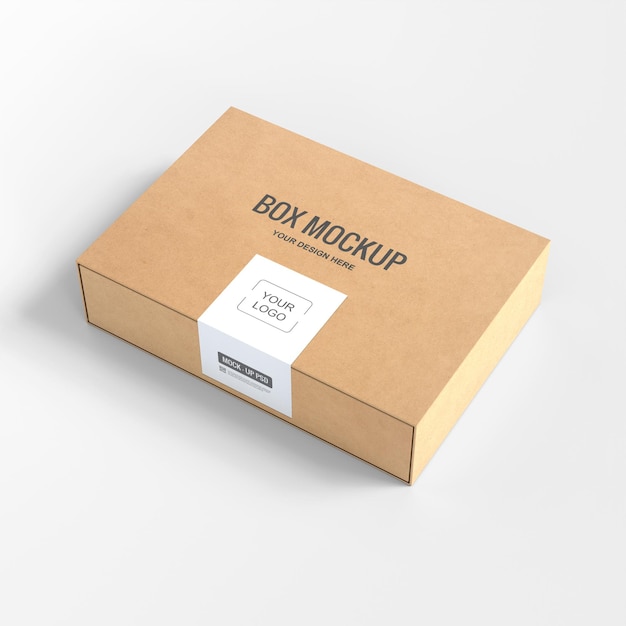 Cardboard box mockup