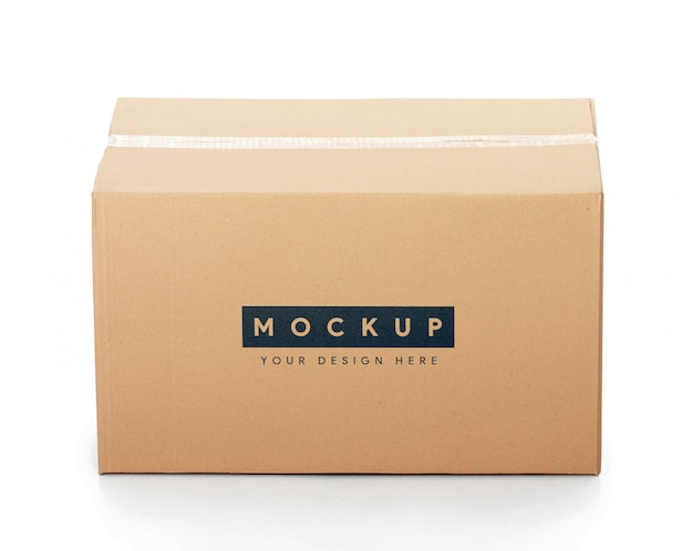 PSD cardboard box mockup