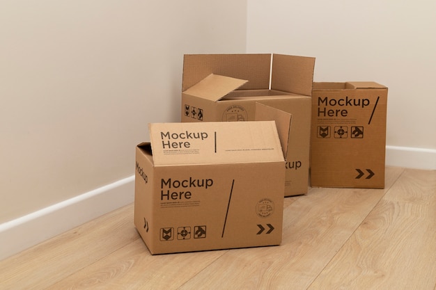 PSD cardboard box for moving house and packaging