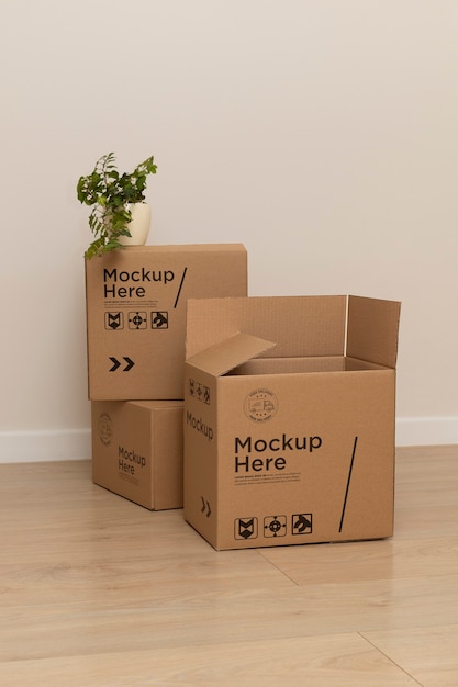 PSD cardboard box for moving house and packaging