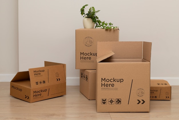 PSD cardboard box for moving house and packaging