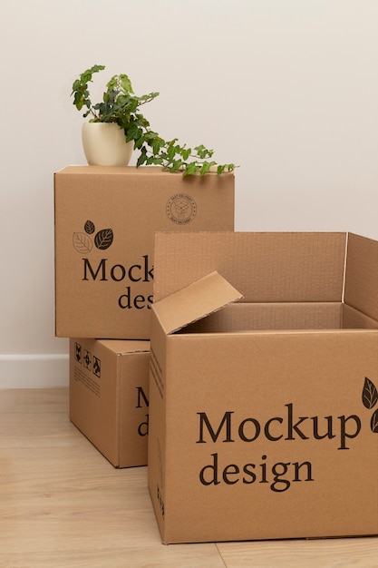 Cardboard box for moving house and packaging