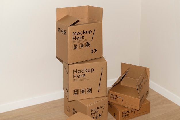 PSD cardboard box for moving house and packaging