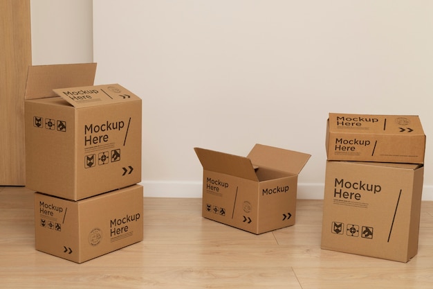 Cardboard box for moving house and packaging