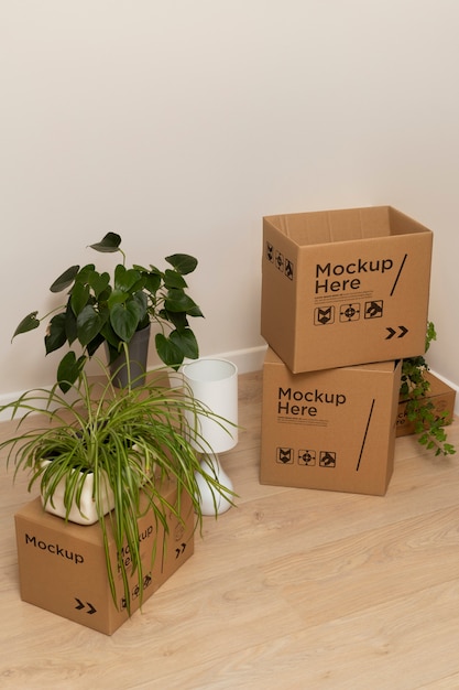 PSD cardboard box for moving house and packaging