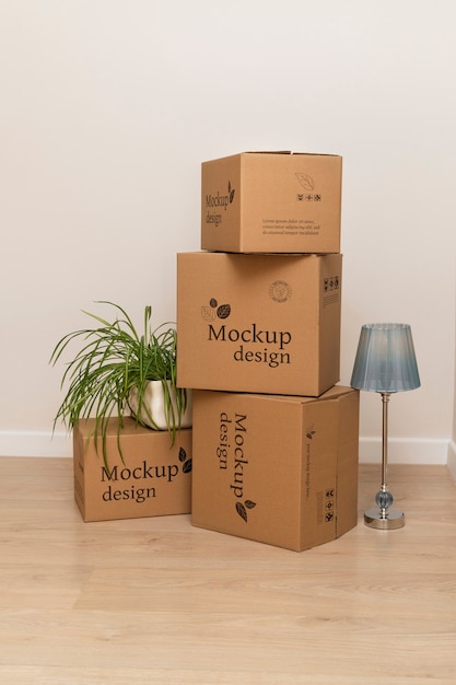 Cardboard box for moving house and packaging