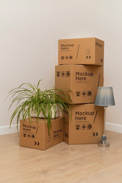 PSD cardboard box for moving house and packaging