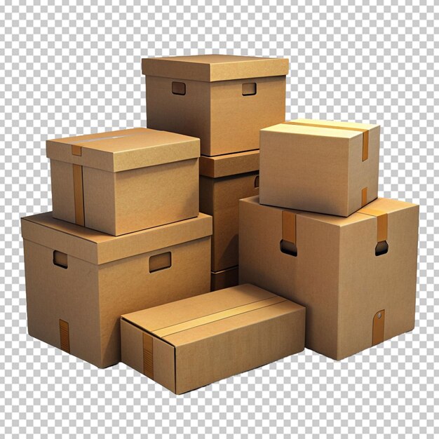 Cardboard boxes | Premium AI-generated PSD