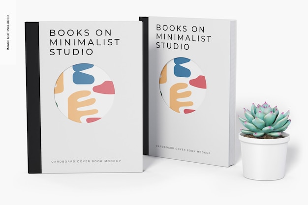 PSD mockup di libri con copertina in cartone