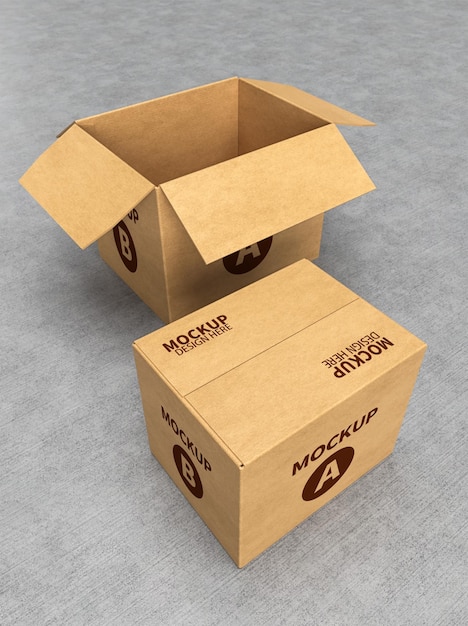 cardboard mockup design