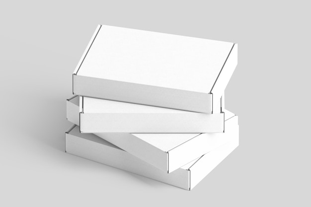 cardboard paper box mockup