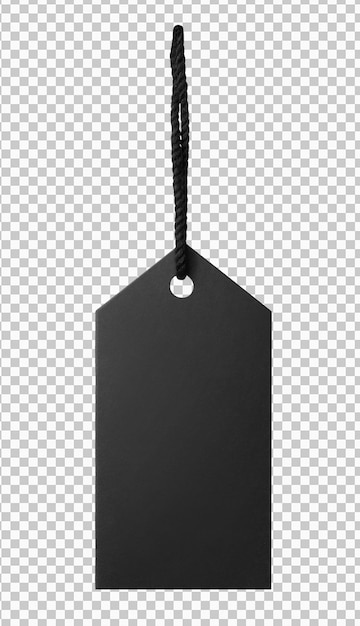 Cardboard tag with space for text isolated on background