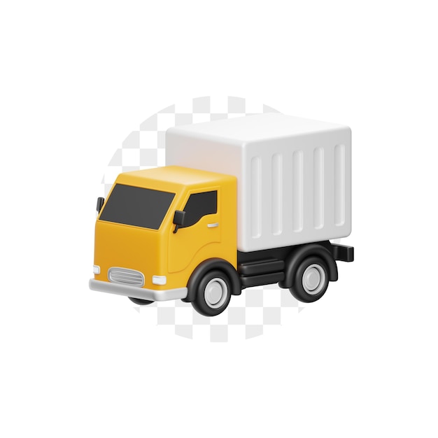 PSD cargo 3d icon