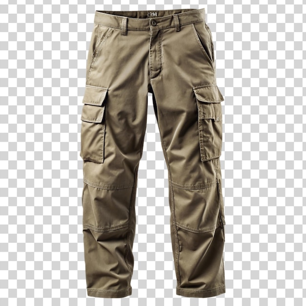 PSD cargo pant isolated on transparent background