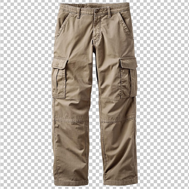 Cargo pants on white background